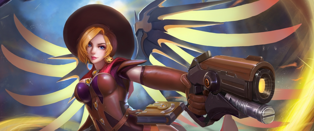 Overwatch Demon Angel 3440x1