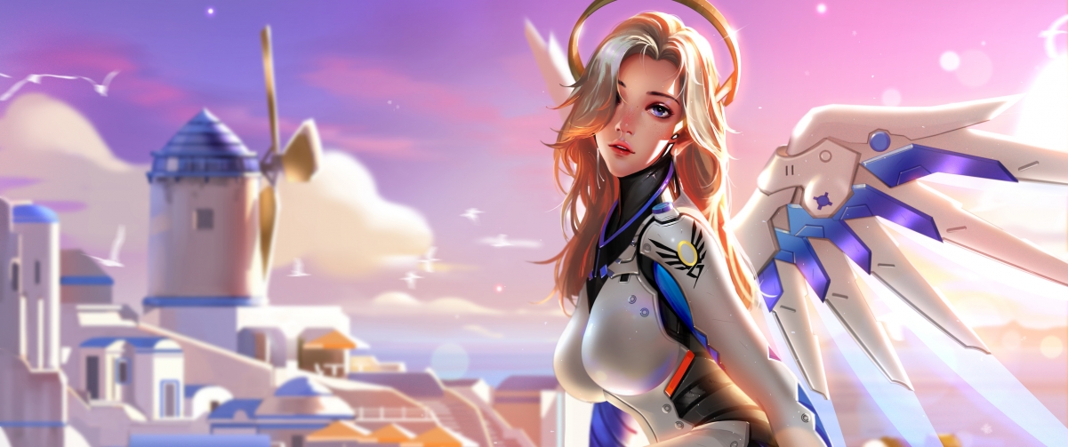 Overwatch mercy beauty hero day