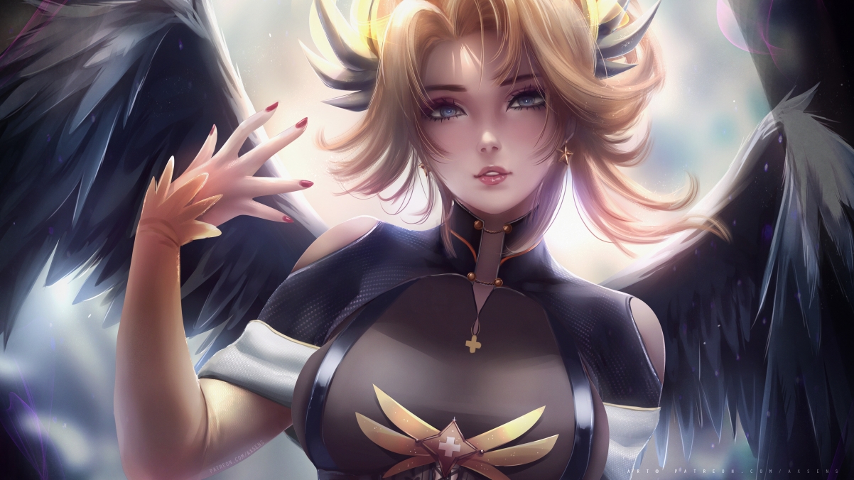 Overwatch Mercy Beauty Angel 4