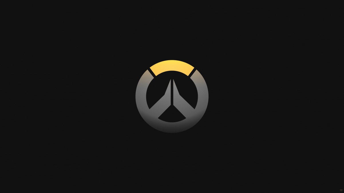 Overwatch LOGO Black Background 4K