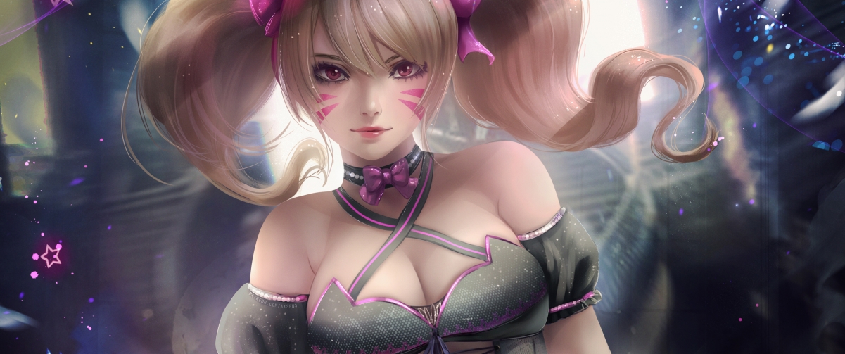 Overwatch DVA black skirt 344