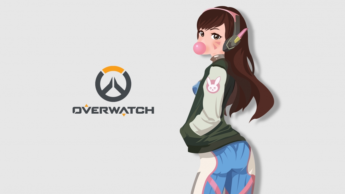 Overwatch dva 4K game wallpaper
