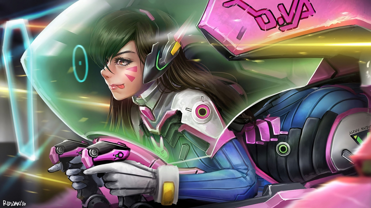 Overwatch d.va computer wallpaper
