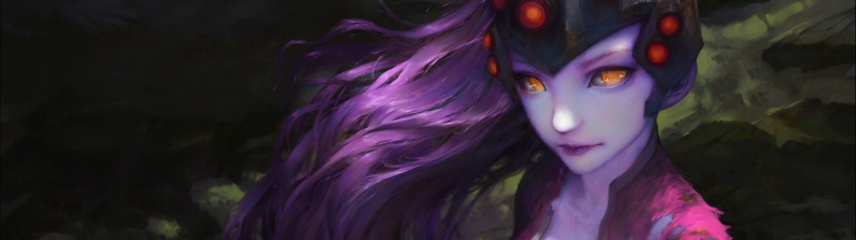 Overwatch fan art dual-screen game