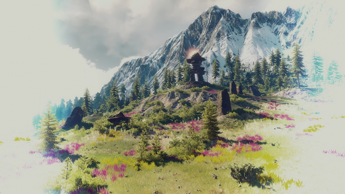 Mountains, stones, scenery, wizard 3 4K tour