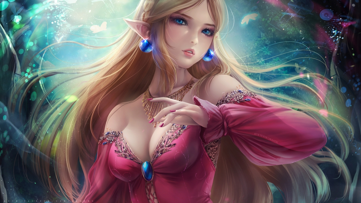 The Legend of Zelda Princess Peach 4k Wall
