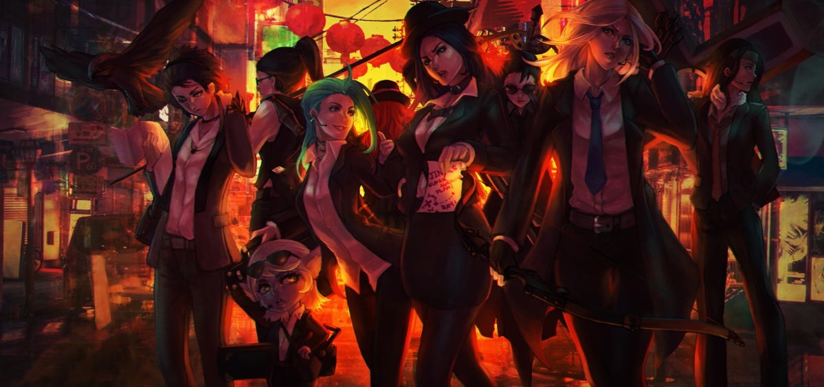 Girl Suit LOL4K Wallpaper