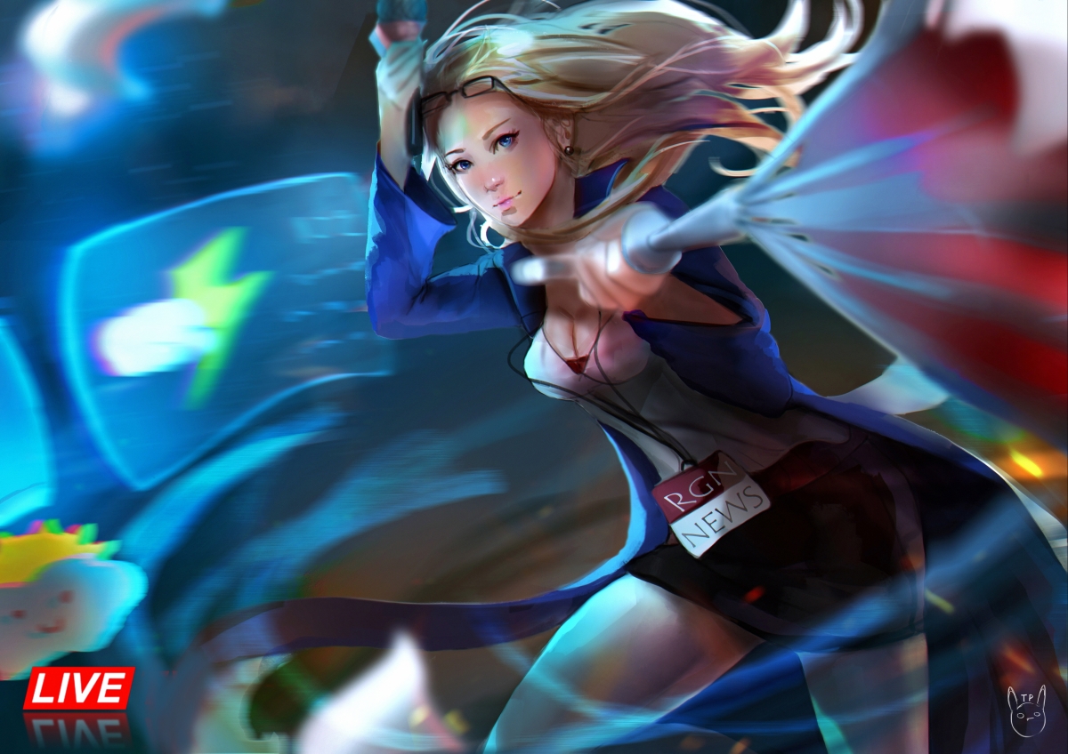 Girl blonde League of Legends LOL