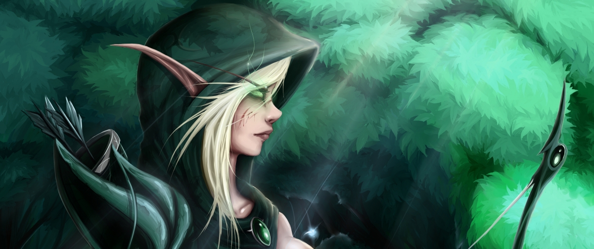 World of Warcraft Elf 3440x144