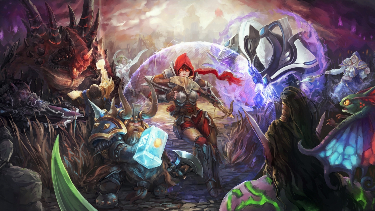 Hearthstone, Starcraft, Warcraft