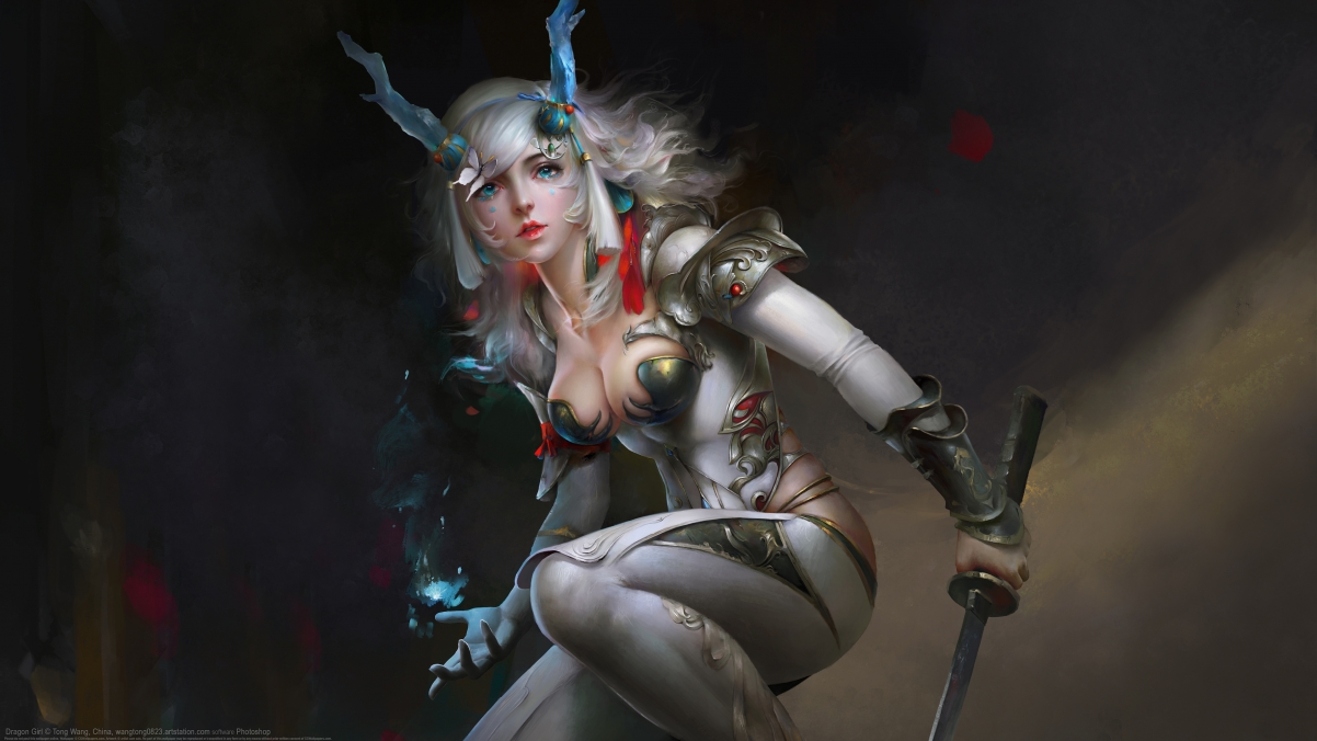 Dragon Girl 4k Wallpaper