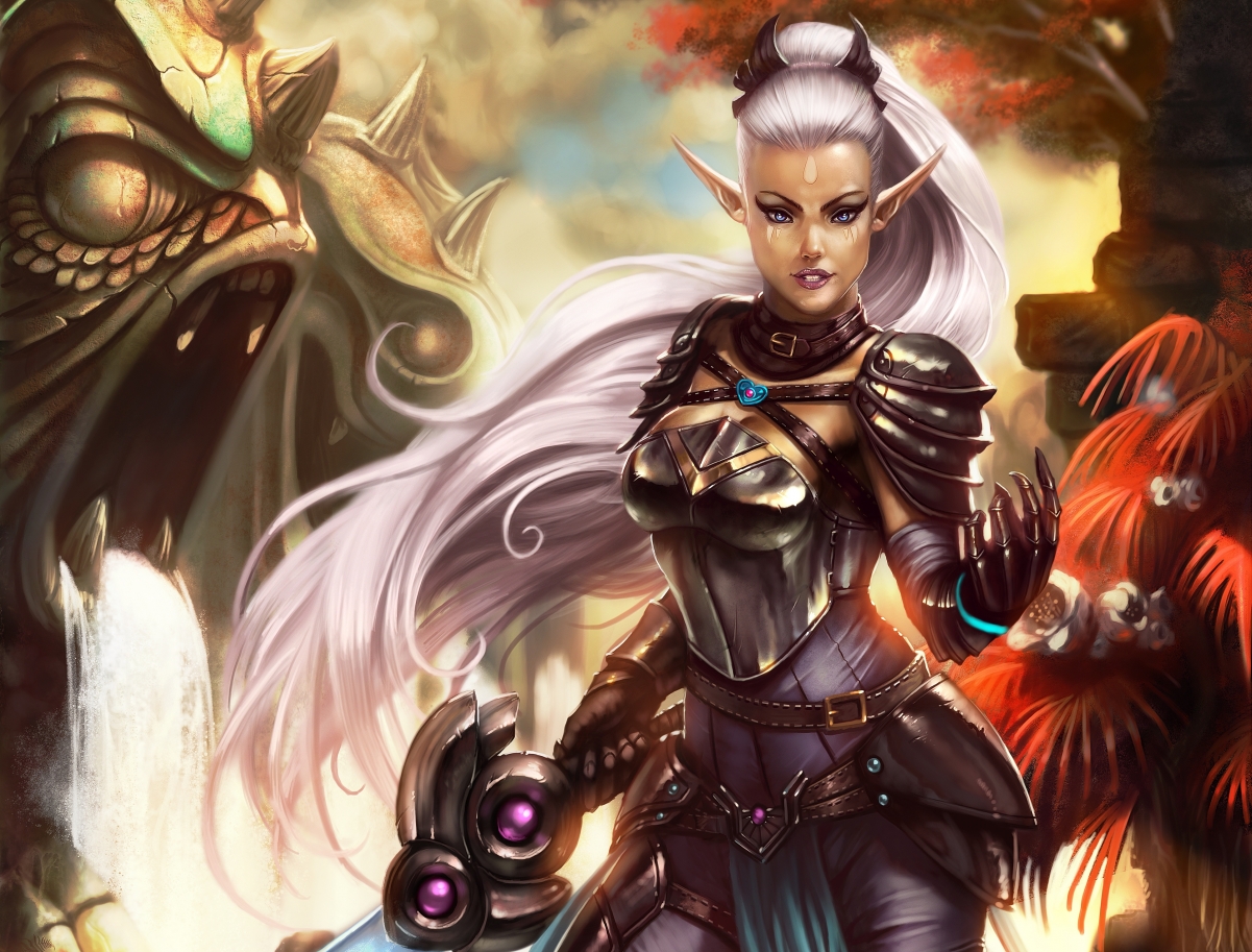 Fantasy Elf Girl 4K Game Wallpaper