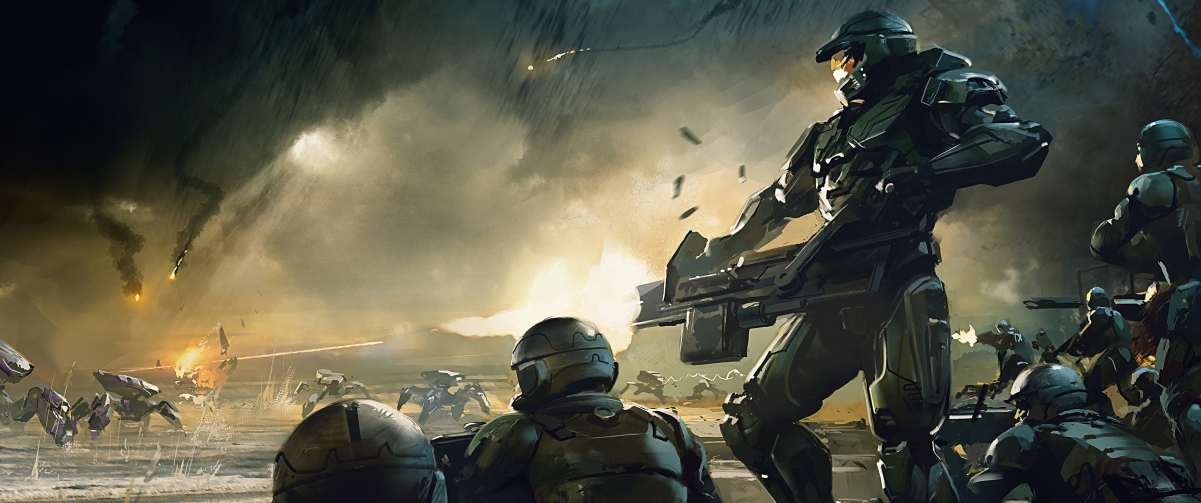 Halo Wars 2 Original Painting 3440x1440