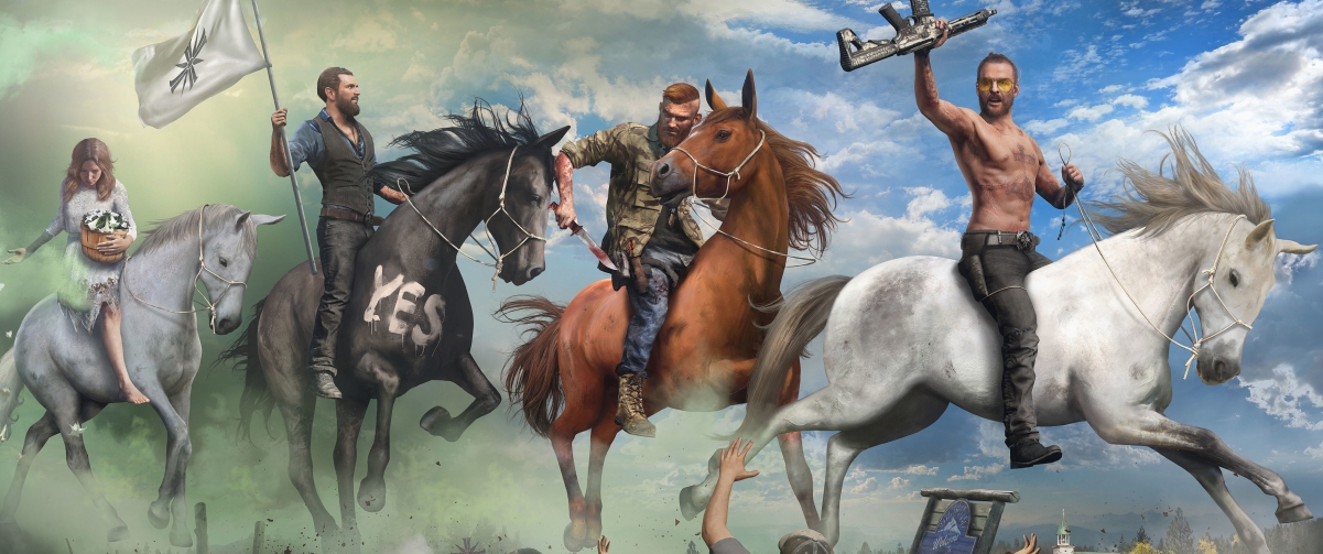 Far Cry 5 With Fish Screen Wallpaper 344