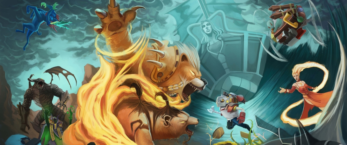 Goblin dota2 with fish screen 3440x14