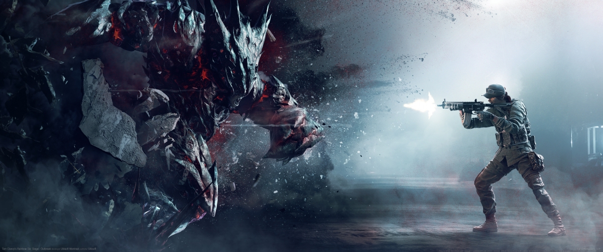 Rainbow Six: Siege With Fish Screen Wallpaper