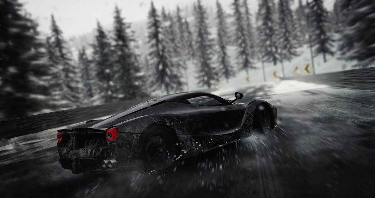 Blizzard games, black Ferrari sports car
