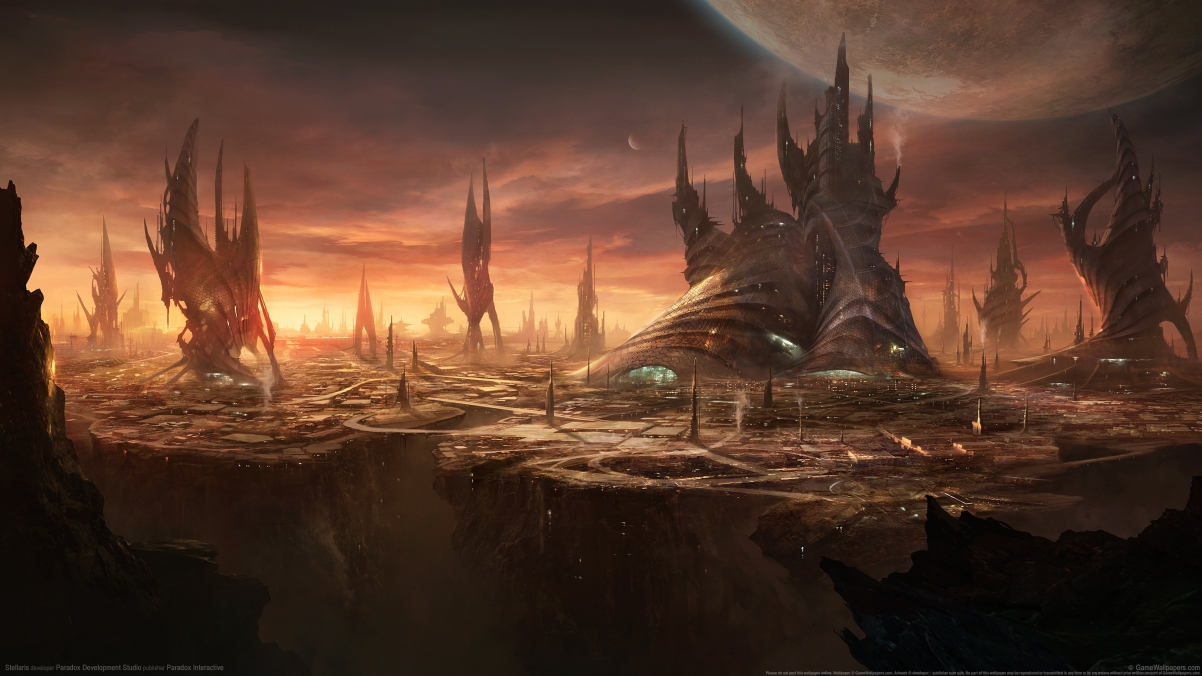 Stellaris stars 4k game wallpaper
