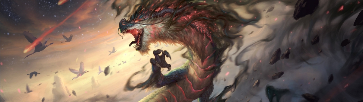 Smite God Catastrophe Dragon Double Screen Tour