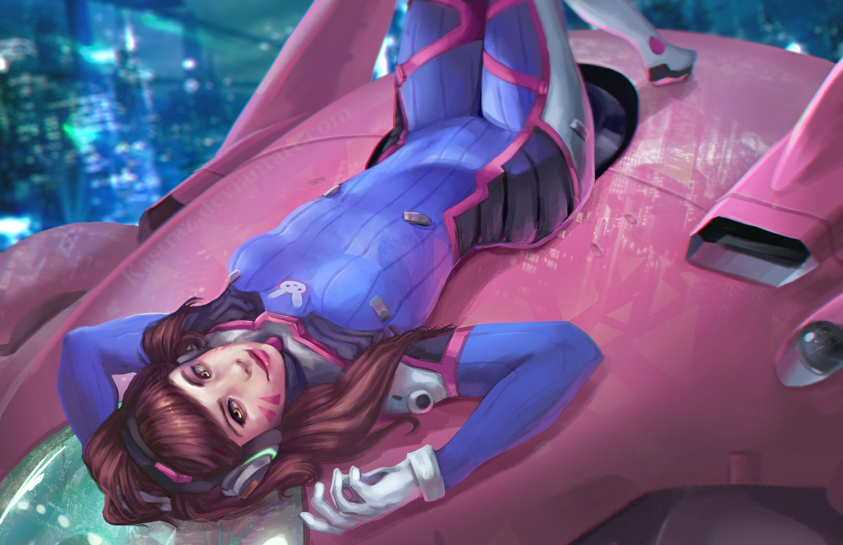 LOVE, D.Va game goddess 5K wallpaper