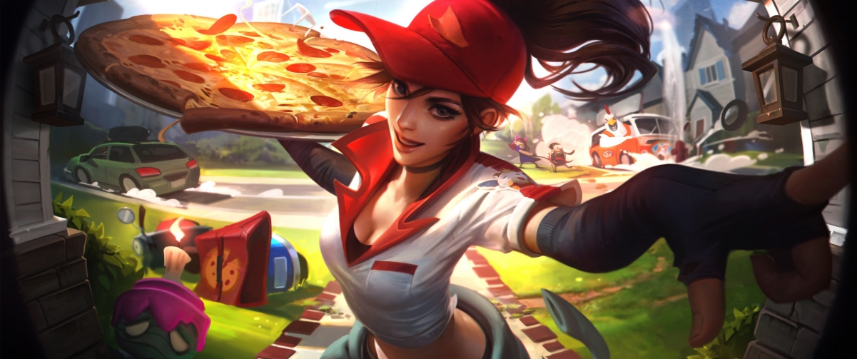 Lol League of Legends Pizza Delivery Man Greek