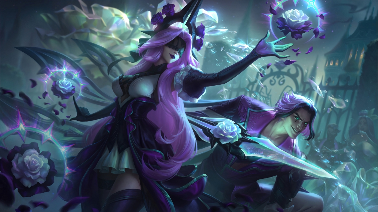 LOL League of Legends withered rose dark
