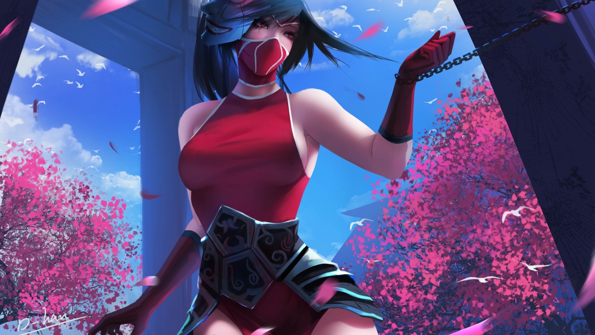lol Akali Crimson League of Legends