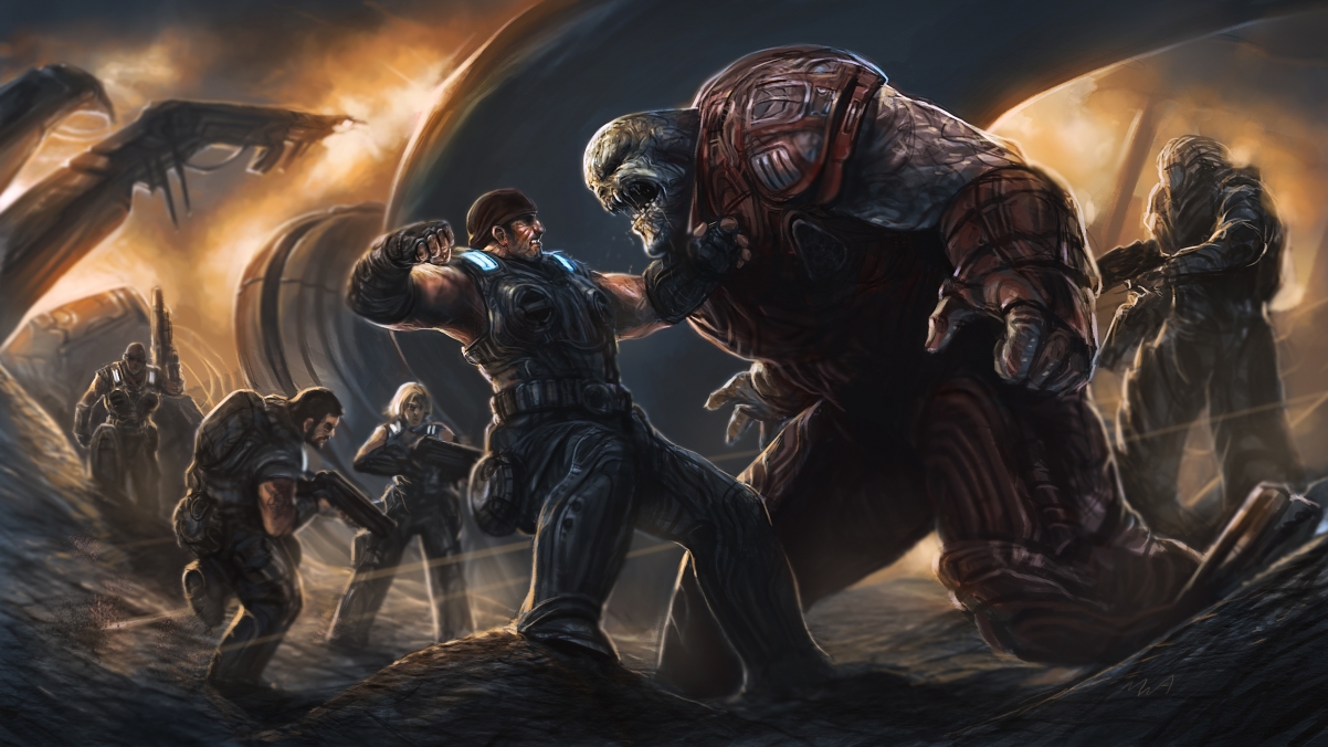 Gears of War 3 4K game wallpaper