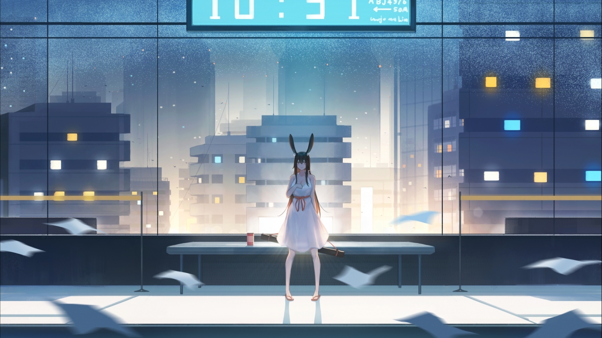 Station girl beast ears anime plug