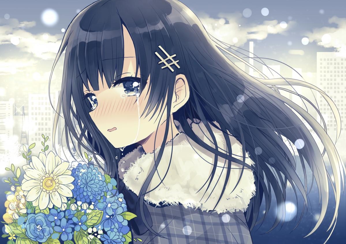 Two-dimensional animation in the snowy night