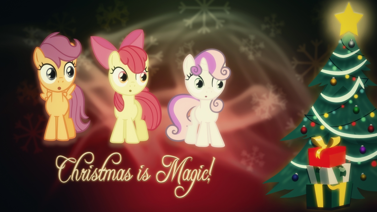 My Little Pony Cute Christmas 4k Wall