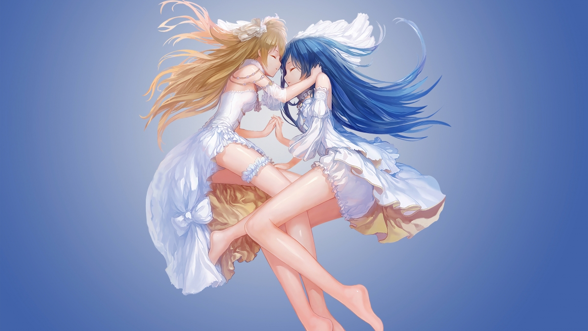 Beautiful skirt and beautiful legs girls 4K anime