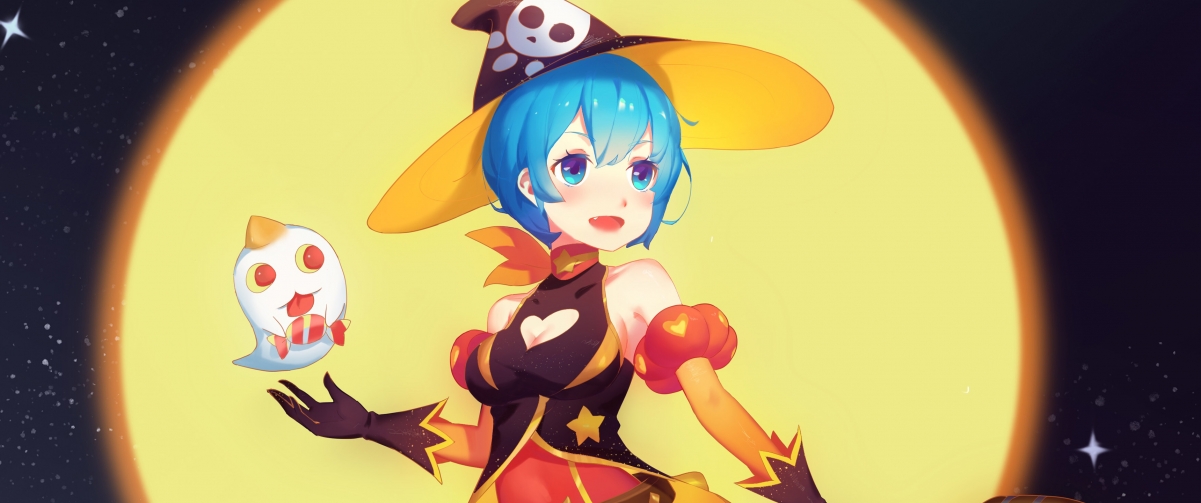 Halloween Reme 3440x1440 Anime