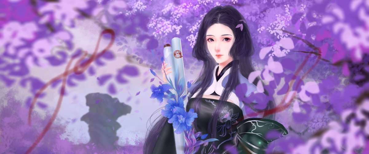Wanhua Ancient Style Woman 3440x1440