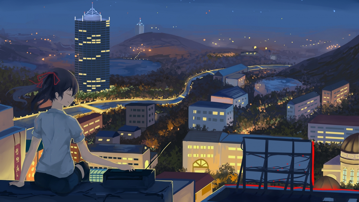 Night, sky, cloud city, city home