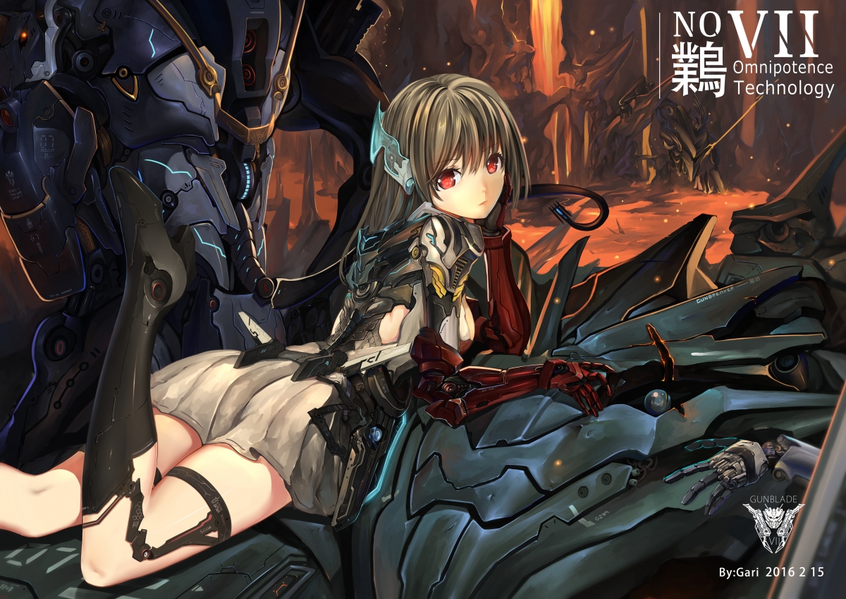 Graffiti Mecha Girl 4k Anime Wallpaper