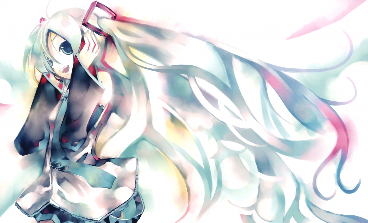 Girl listening to music VOCALOID