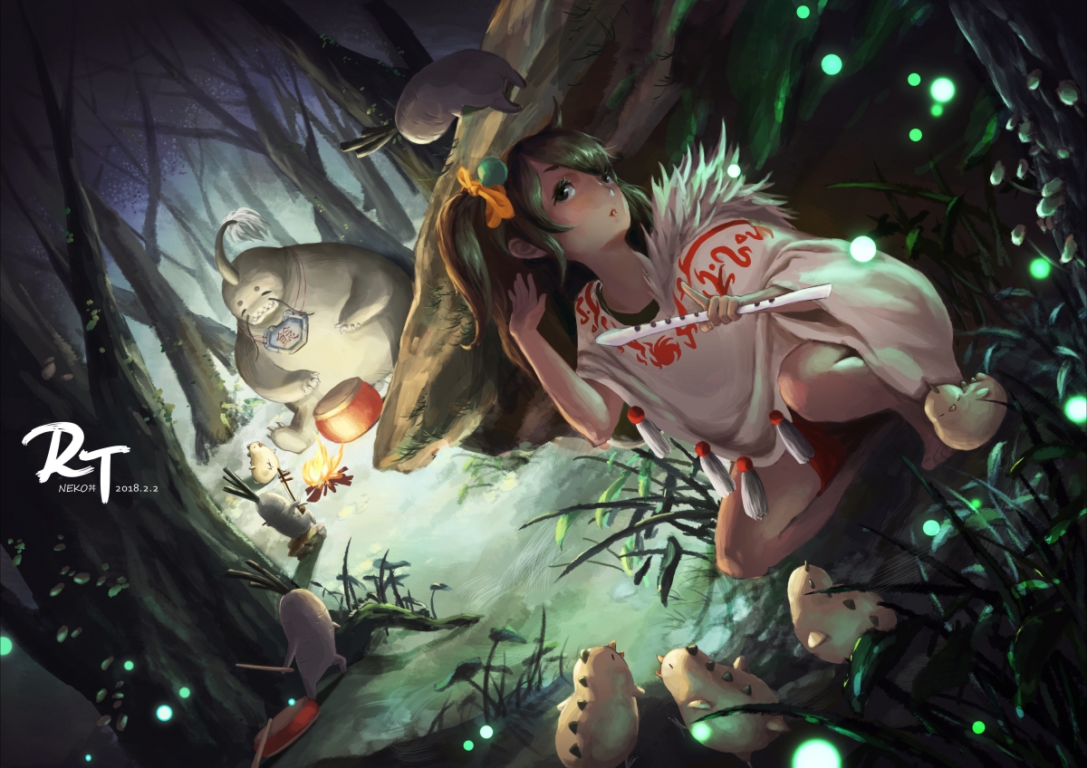 Listen to Monster 4k illustrator wallpaper