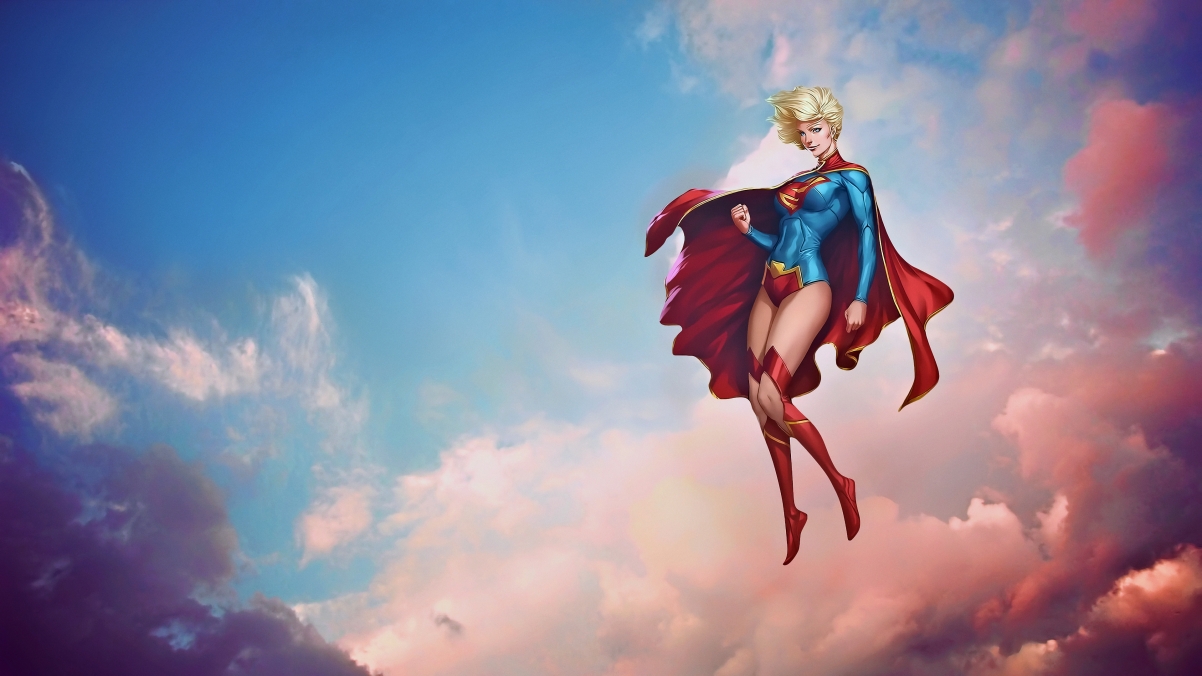 Sky, superwoman 3840x2160 wall