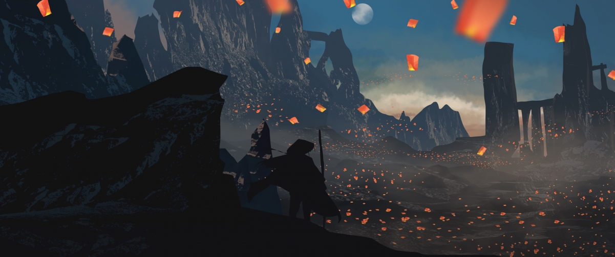 Sky lantern moon cloak 34