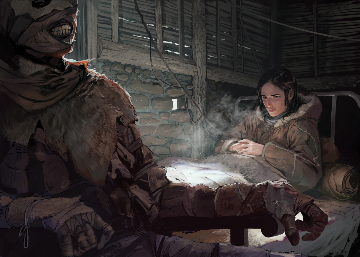 He does not sleep 4K painting wallpaper