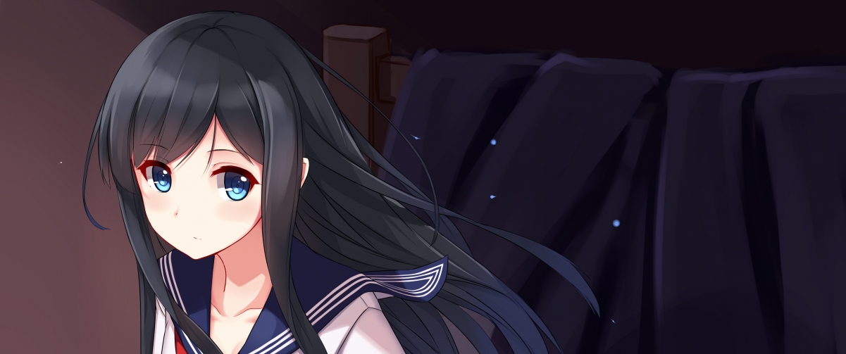 Sailor suit brunette cute little battleship