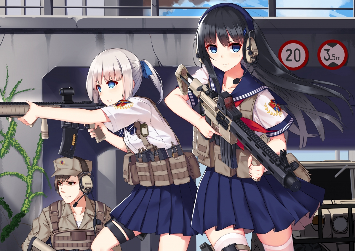 City Street Fighting Maiden Warrior 5k Anime Picture