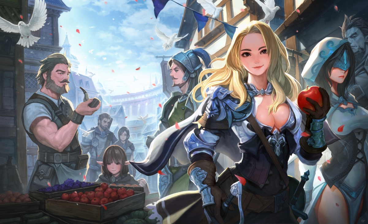 Market Street Goddess Anime Characters