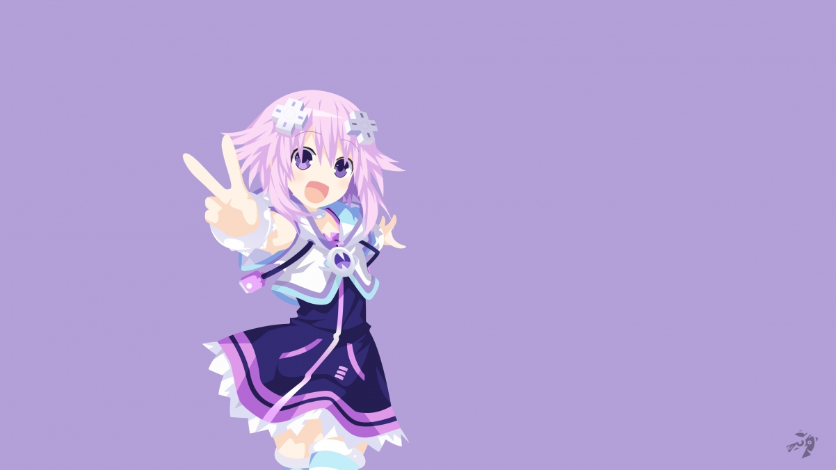 Victory Gesture Anime Girl 4K Wallpaper