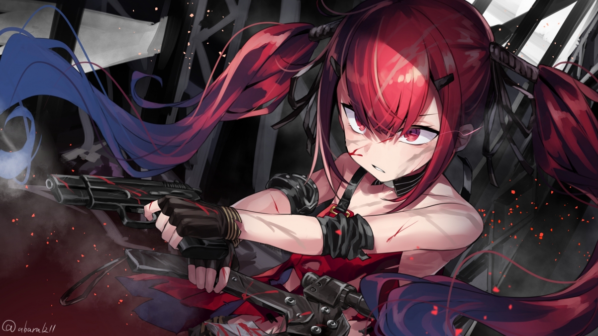 Girls Frontline Cz75 Red Hair Girl