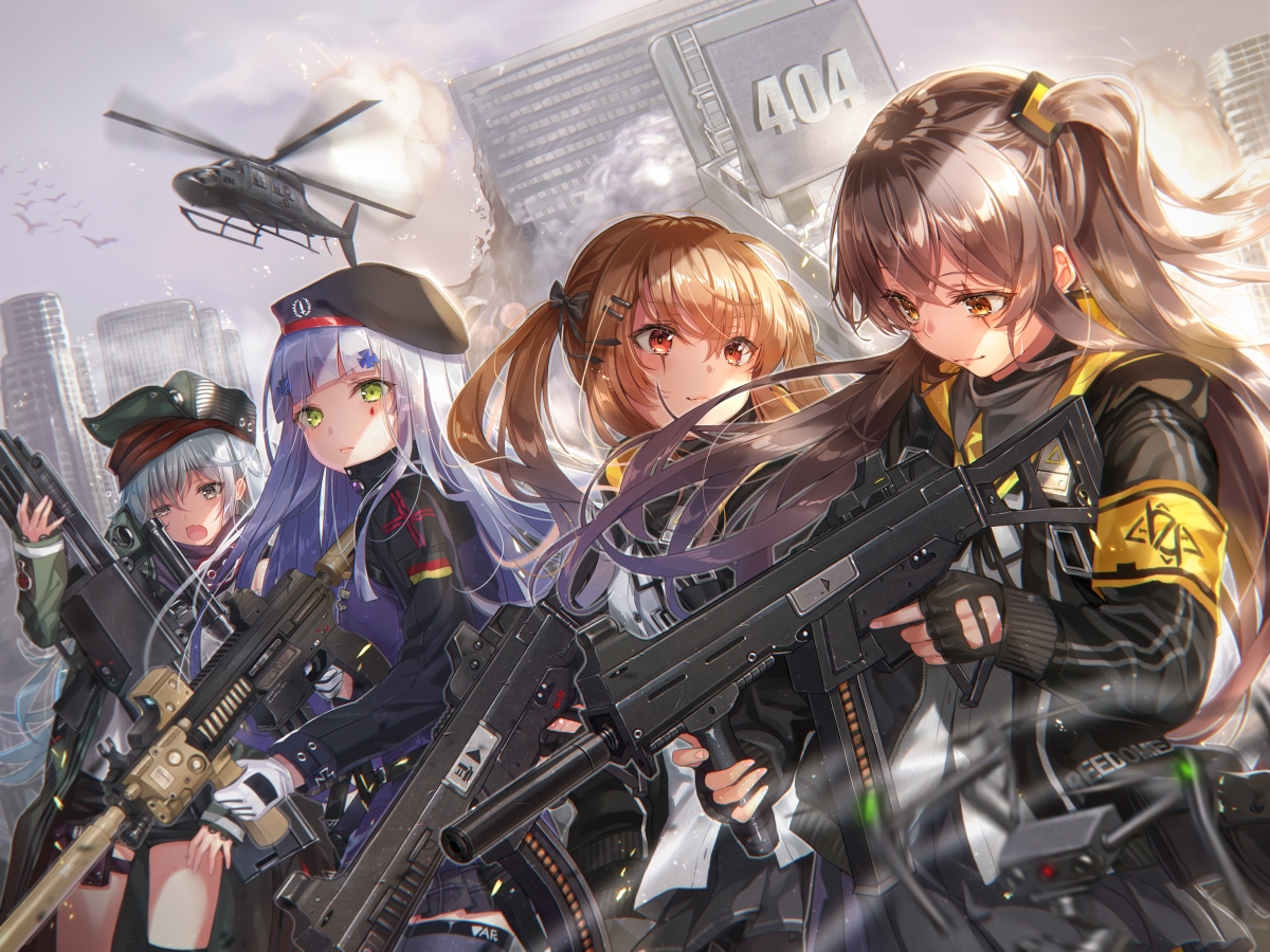 Girls Frontline 404 Squad Members 4k Wall
