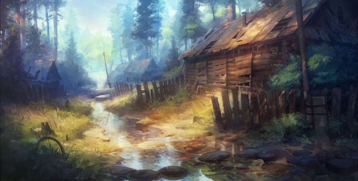 Forest River Water Cabin Anime Insert