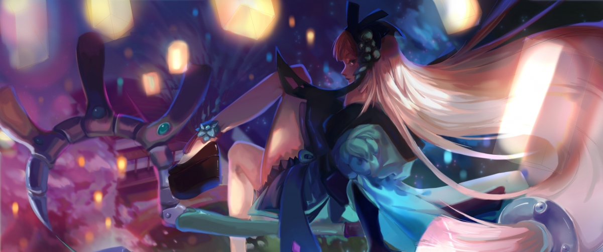 Qingxing Lantern Onmyoji 3440x1440