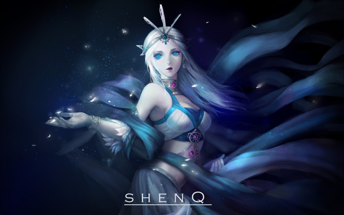 Qin Shiming Moon Snow Lesbians Wallpaper